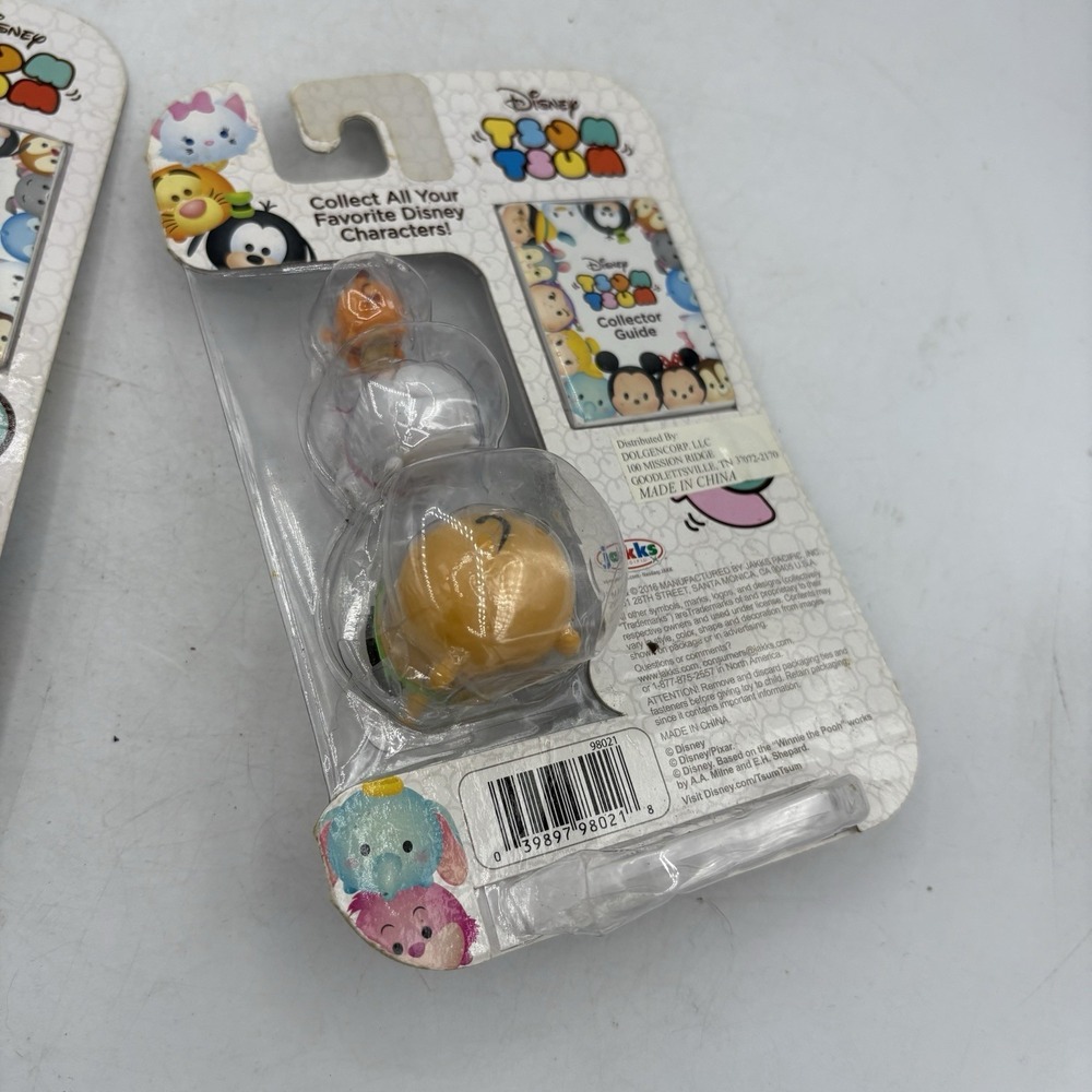 Disney Tsum Tsum Figures Series 1 Lot of 2 Pack of 3 Olaf‎ Stitch Tigger Pluto - Picture 5 of 5